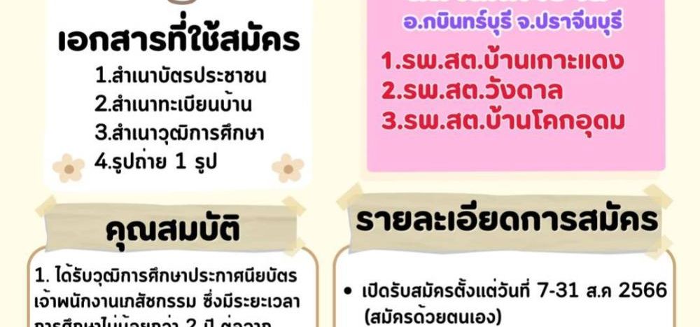 รับสมัครงานเจ้าพนักงานเภสัชกรรม